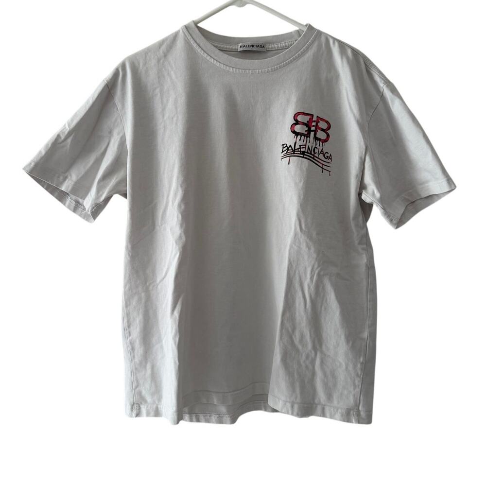 BB Designer Heavy Metal White T Shirt Excellent Size XL Jersey Style Excellent